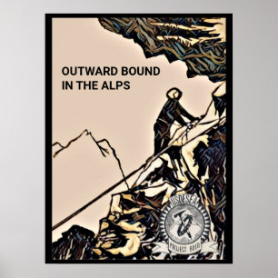 Póster Poster en negrita del proyecto