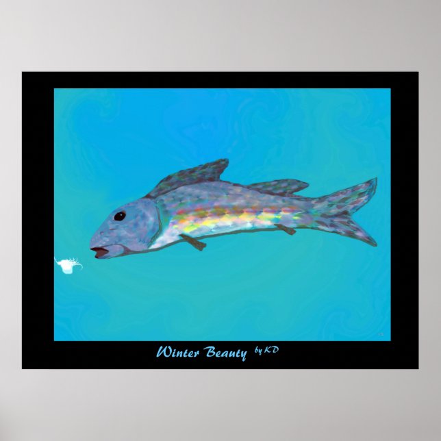 Póster Poster enmarcado belleza del invierno (Frente)