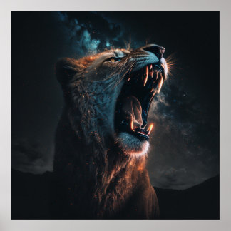 Póster Poster enojado de Lion King