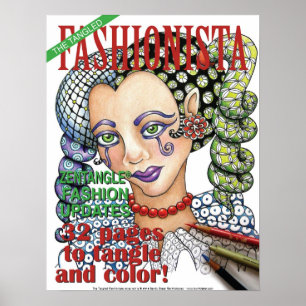Póster Poster enredado de la cubierta del fashionista
