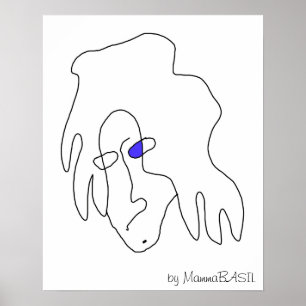 Póster ¡Poster enrrollado de la cara!