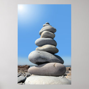 Póster poster equilibrado de las piedras