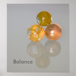 Póster Poster - Equilibrio - Mármoles naranjas