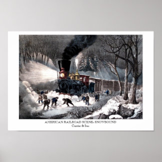 Póster Poster - ESCENA DE FERROCARRIL ESTADOUNIDENSE: SNO