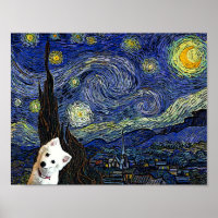Poster Eskimo Starry Night Van Gogh