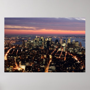 Póster Poster especial 23x34 de la puesta del sol de