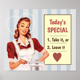 Póster Poster Especial de hoy