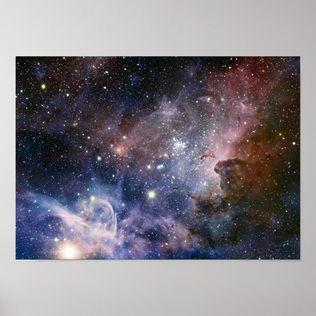 Póster Poster espectacular de la astronomía de Carina Neb (Frente)