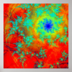 Póster Poster espiral fractal