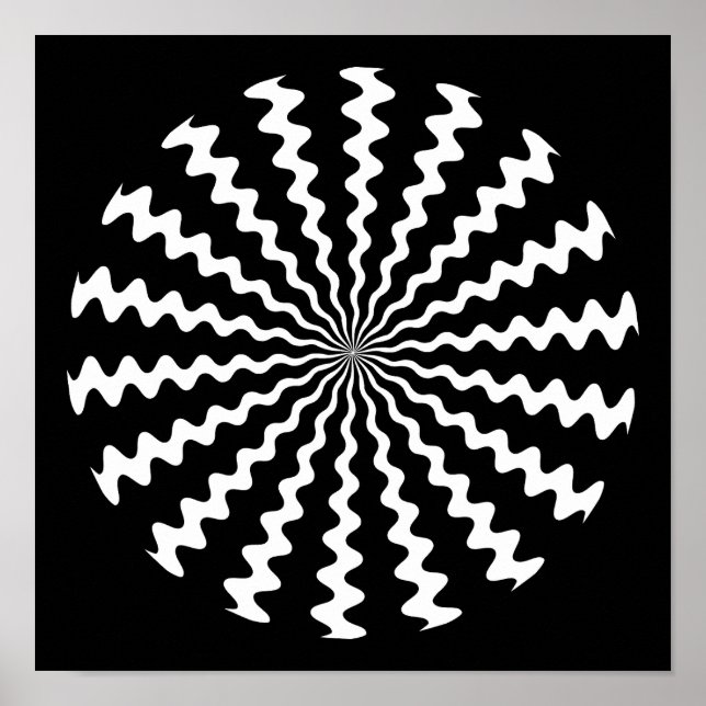 Póster Poster espiral Zig Zag (Frente)