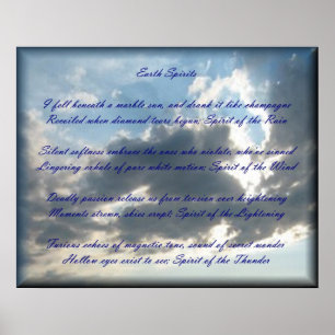 Póster poster "Espíritus de la Tierra"