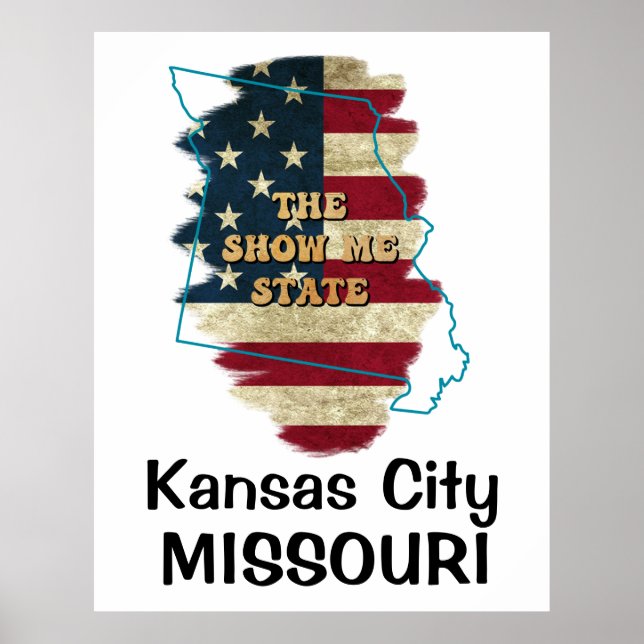 Póster Poster Estatal personalizado Missouri (Frente)