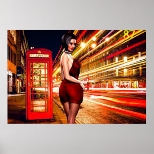 Póster Poster estilo vida de la ciudad