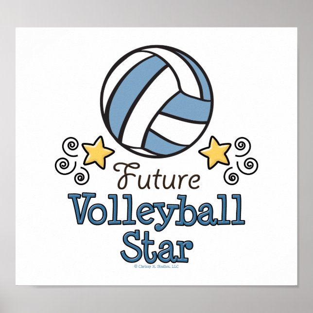 Póster Poster Estrella Futura de Voleibol (Frente)