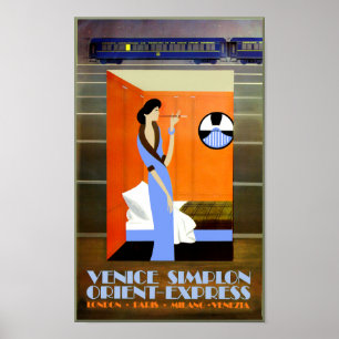 Póster Poster expreso del viaje de Oriente