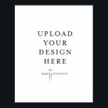 Póster poster extra grande de 40" x 50" - Retrato<br><div class="desc">Personalizar tu tarjeta en Templett. Una vez que haya terminado de editar,  descargue el archivo en formato JPG (no olvide activar la opción de sangrado). Sube tu diseño aquí haciendo clic en el botón azul "Personalizar".</div>