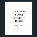 Póster poster extra grande de 40" x 50" - Retrato<br><div class="desc">Personalizar tu tarjeta en Templett. Una vez que haya terminado de editar,  descargue el archivo en formato JPG (no olvide activar la opción de sangrado). Sube tu diseño aquí haciendo clic en el botón azul "Personalizar".</div>