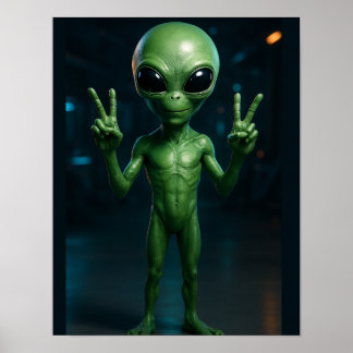 Póster PÔSTER Extraterrestre futurista