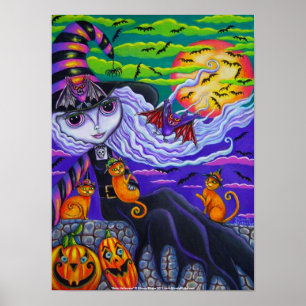Póster Poster extravagantemente de Halloween