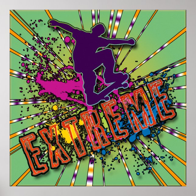 PÓSTER POSTER EXTREMO DE PATINAJE (Frente)