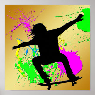 Póster Poster Extremo de Skateboarding