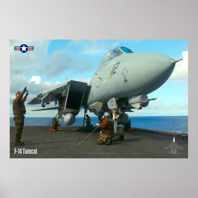 Póster Poster F-14 TOMCAT "FLIGHTDECK" (Frente)