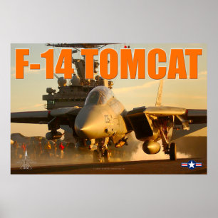 Póster Poster F-14 TOMCAT "SUNSET LAUNCH"