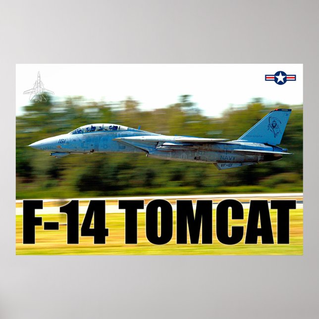 Póster Poster F-14 TOMCAT "TAKEOFF" (Frente)