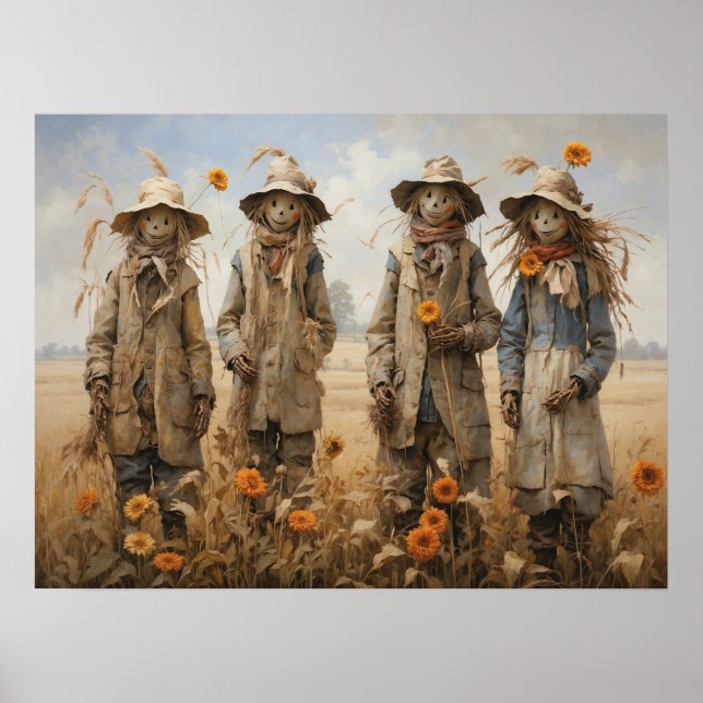 Póster Poster Fall Scarecrows (Frente)