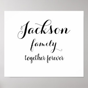 Póster Poster familiar personalizado