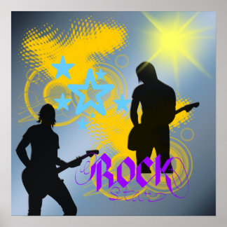 Póster Poster Fantasía Estrella de Rock
