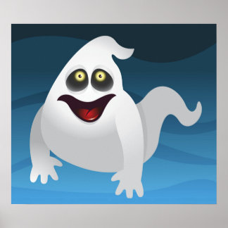 Póster Poster fantasma de Halloween