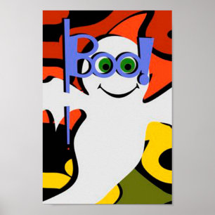 Póster Poster fantasma de Halloween