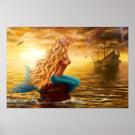 Póster Poster Fantasy mermaid