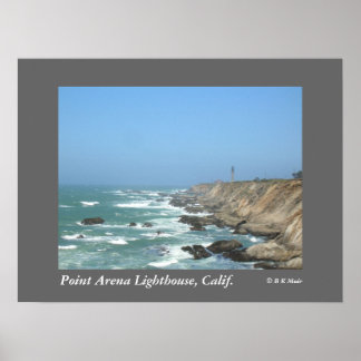 Póster Poster - Faro Point Arena, Califa.