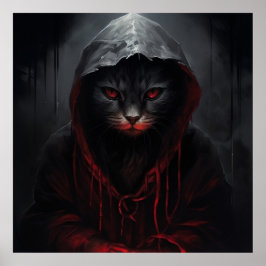 Póster Poster Fearful Feline Encounters