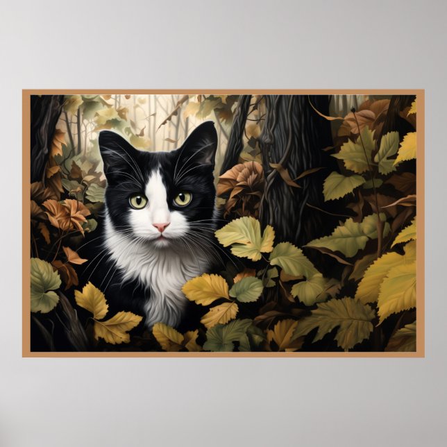 Póster Poster Feline Adventures in the Forest (Frente)