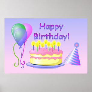 Póster Poster Feliz Cumpleaños