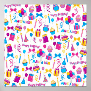 Póster Poster Feliz Cumpleaños