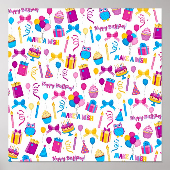 Póster Poster Feliz Cumpleaños (Frente)