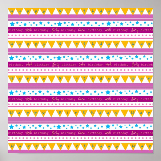 Póster Poster Feliz Cumpleaños (Frente)