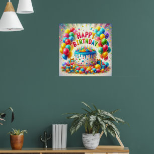 Póster Poster Feliz Cumpleaños