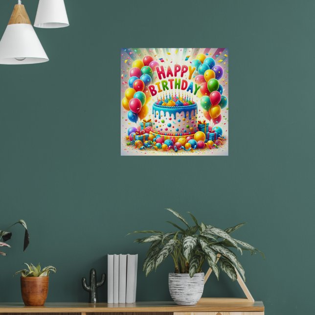 Póster Poster Feliz Cumpleaños (Salón 1)