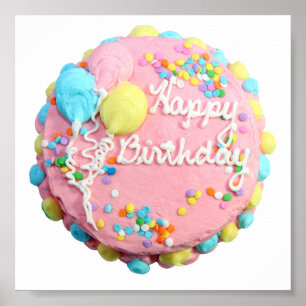 Póster Poster Feliz Cumpleaños Cake