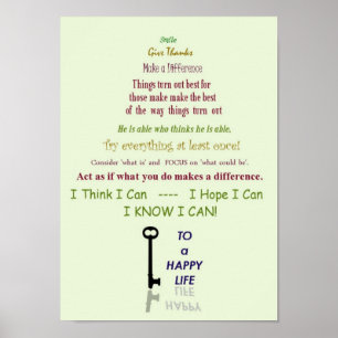 Póster Poster feliz de la vida