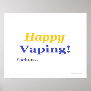 Póster ¡Poster feliz de Vaping para esa ocasión especial!