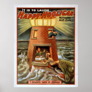 Póster Poster FELIZ del VODEVIL del acto de la comedia