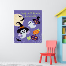 Poster "¡Feliz y aterrador Halloween!"