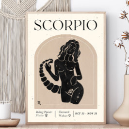 Póster Poster femenina Scorpio
