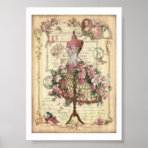 Póster poster femenino del maniquí